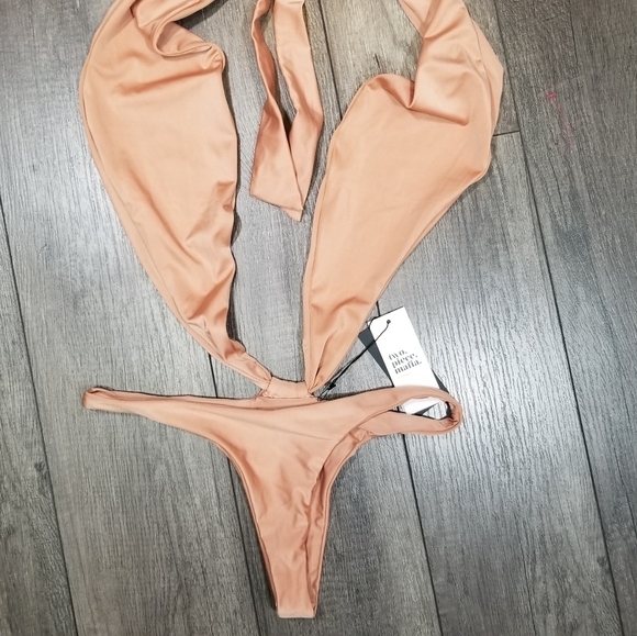 Hailey One Piece Bikini in Honey by Two Piece Mafia - Picture 3 of 6